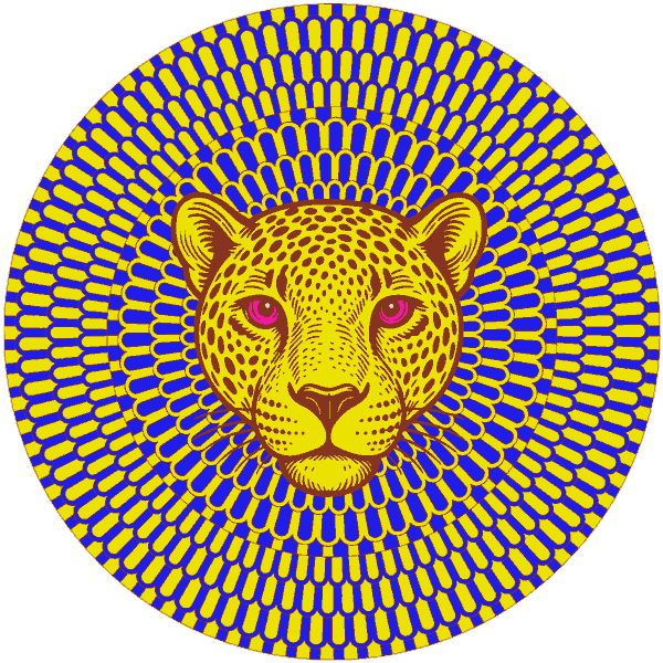 Jaguar Sticker by CATALINA ESTRADA