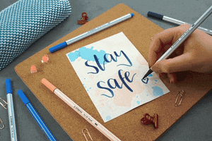 Lettering Stay Home GIF by STABILO