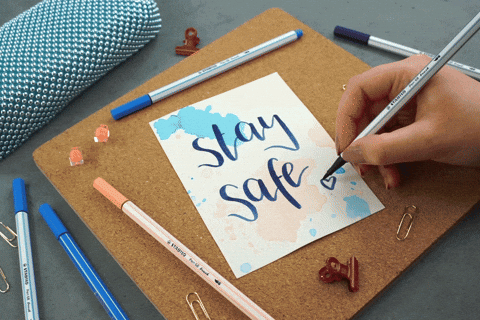 Lettering Stay Home GIF by STABILO - Find & Share on GIPHY