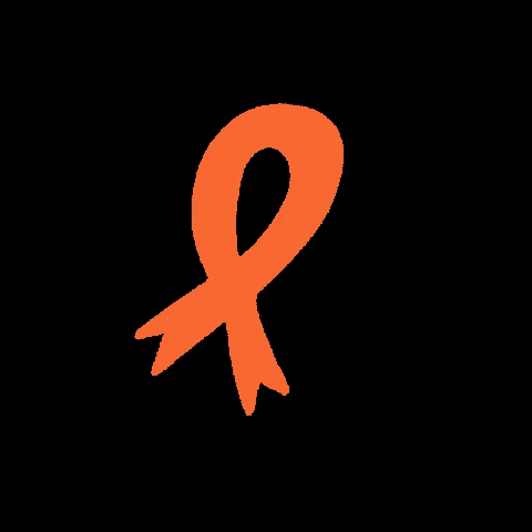 dfikar orange leukemia orange ribbon hidupsehatid GIF