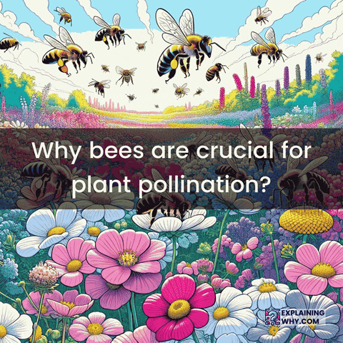 Bees Pollination Plants Biodiversity Disappearance GIF by ExplainingWhy.com