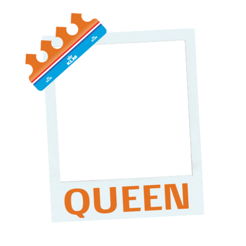 Royal Dutch Airlines Queen Sticker by KLM