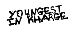 Youngest In Kharge Sticker by Justin Rarri