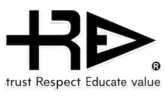 Trust Respect Educate Value Sticker by tREv Clothing