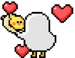 Pixel Love Sticker