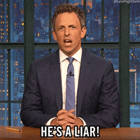 he's lying seth meyers GIF by Late Night with Seth Meyers's lying seth meyers GIF by Late Night with Seth Meyers