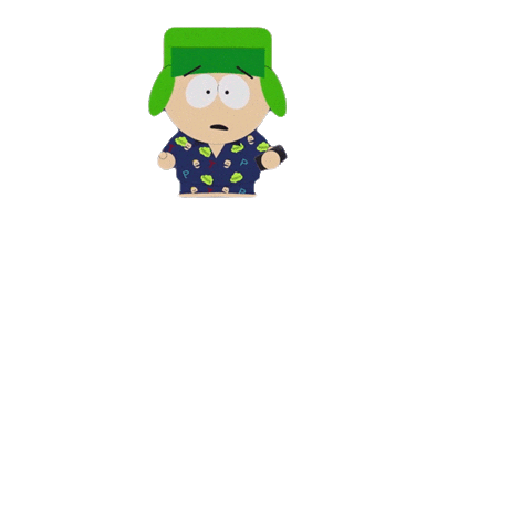 Kyle Broflovski Running Sticker by South Park