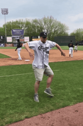 emcee sam dancing GIF by Kane County Cougars