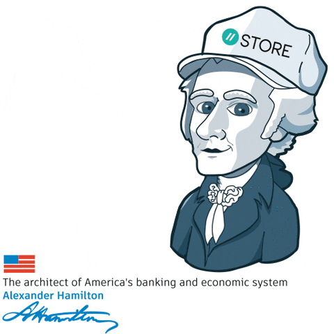 Alexander Hamilton Thumbs Up GIF by $STORE