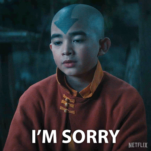 Im Sorry Avatar The Last Airbender GIF by NETFLIX