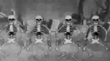  black and white halloween tumblr grunge skeleton GIF