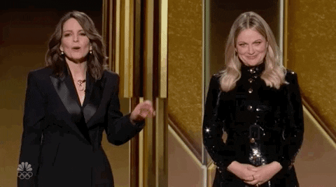 Amy Poehler Pats Head GIF by Golden Globes - Find & Share on GIPHY