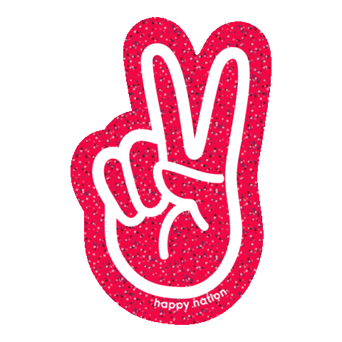 Peace Sign Sticker by happy nation