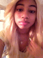 black girl blonde hair