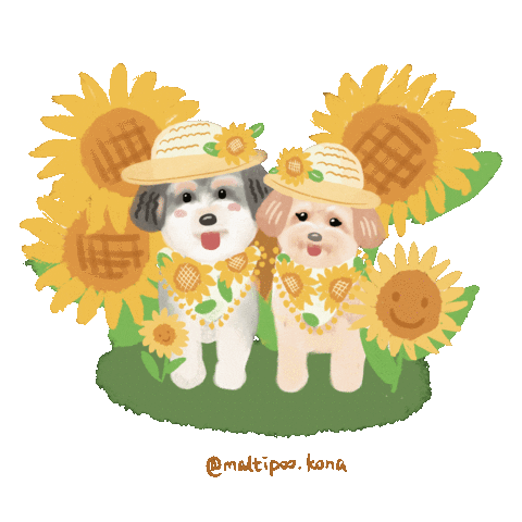 Puppy Spring Sticker