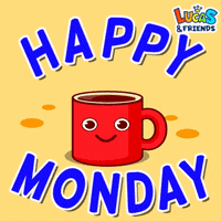 Happy Monday Morning GIF by Lucas and Friends by RV AppStudios