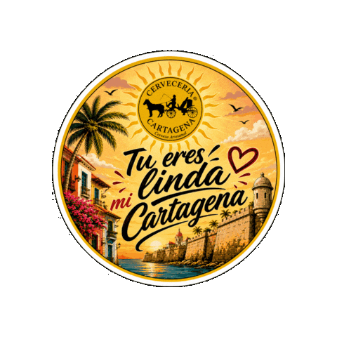 Viernes Linda Sticker by CERVECERIA CARTAGENA