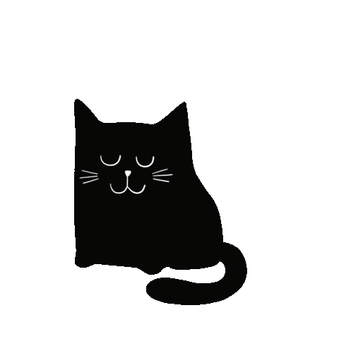 Black Cat Sticker