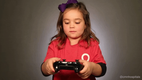 Image result for children playing video games gif