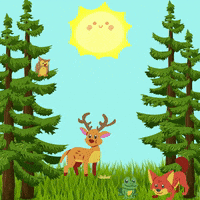 Summer Forest GIF by Maria Johnsen