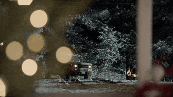 snow driving GIF by Hallmark Movies & Mysteries