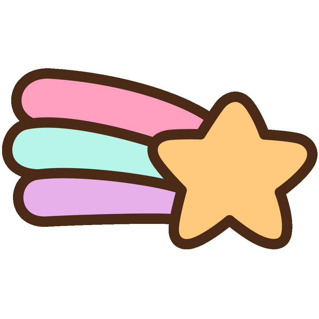 Shooting Star Rainbow Sticker by Pusheen for iOS & Android | GIPHY