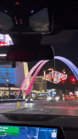 Driving Las Vegas GIF