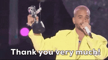 Thank You Very Much GIF by 2020 MTV Video Music Awards