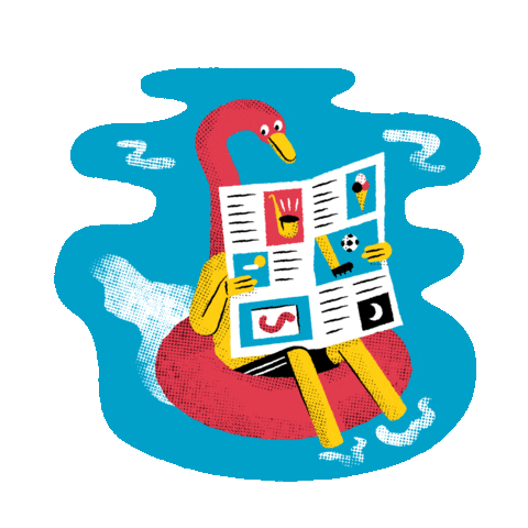 Swan Sommer Sticker by authentisch