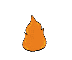 Fire Heat Sticker
