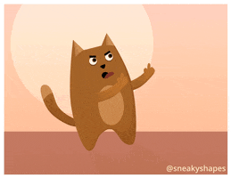Cat Middle Finger GIF by sneakyshapes