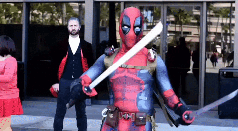 Deadpool Cosplay Gifs Get The Best Gif On Giphy