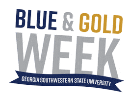 Blue And Gold Hurricanes Sticker by Georgia Southwestern State University