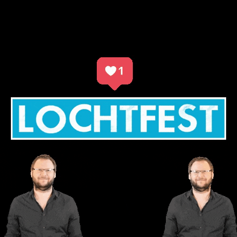LochtFest logo like festival follow GIF
