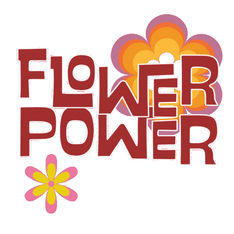 Flower Power Party Sticker by Propaganda3