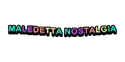 Nostalgia Maledetta Sticker by Popcorn Gang