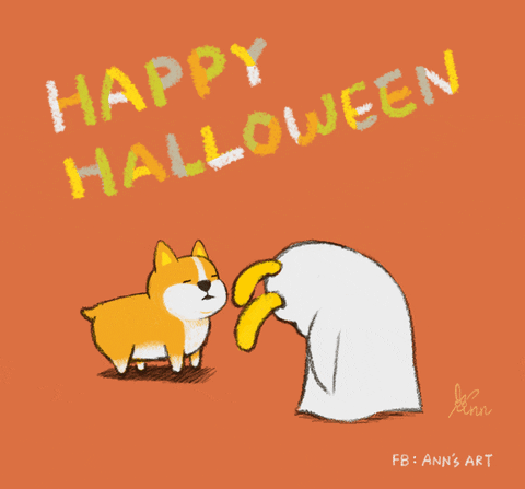 New trending GIF tagged cute dog halloween corgi…
