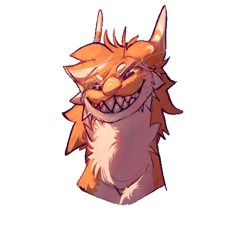 Furry Dragon Sticker by ProtoDistro