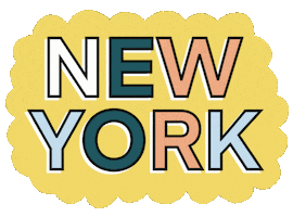 New York Usa Sticker by Megan McKean