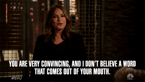 Dont Believe You Manipulator GIF by SVU