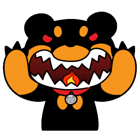 Angry Fire Sticker by XOPLAY