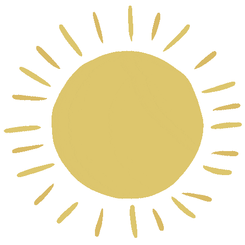 Happy Sun Sticker by Open Hands Creative