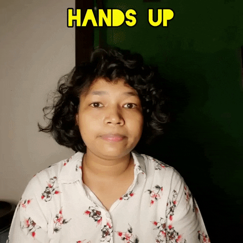 Leave Me Out Hands Up GIF