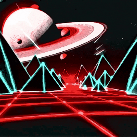 Deep Space Travel GIF by The3Flamingos