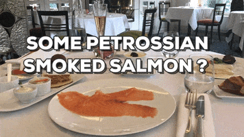 smoked salmon dinner GIF by Petrossian