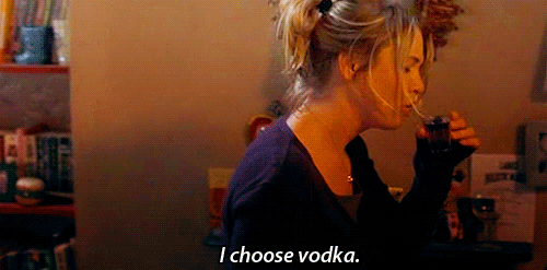 Wodka oder Whiskey