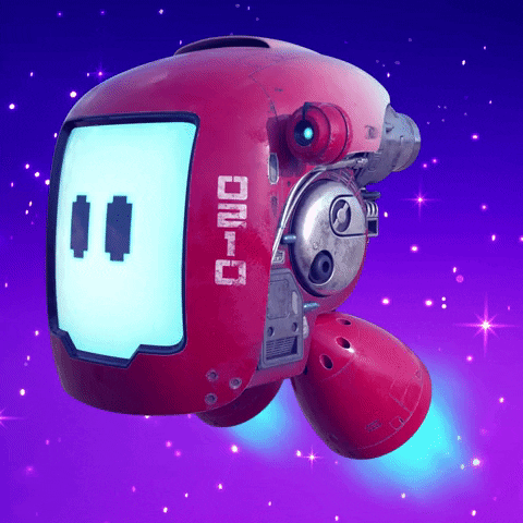 andyharbeck kawaii space stars robot GIF
