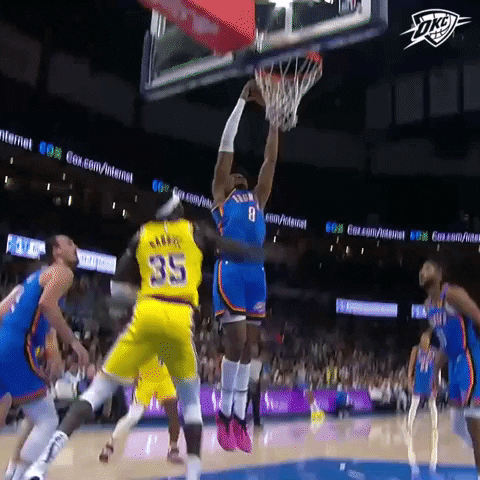 Indiana Pacers (36) Vs. Oklahoma City Thunder (29) First-second Period  Break GIF - Nba Basketball Nba 2021 - Discover & Share GIFs