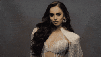 Victoria Larsen Miss Universe Denmark Snow Queen GIF