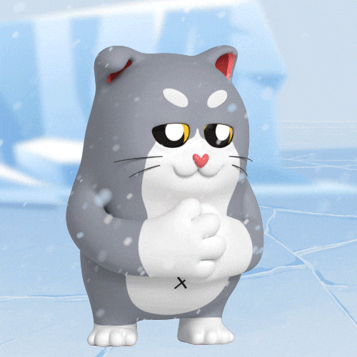 Cat Winter GIF by Liberty Cats Emojis